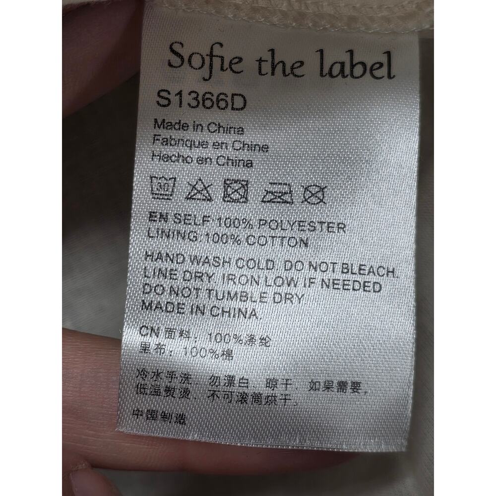 Sofie The Label Tiered Ruffle Mini Dress Polka Dot Romantic Bell Sleeve Small - Picture 7 of 11